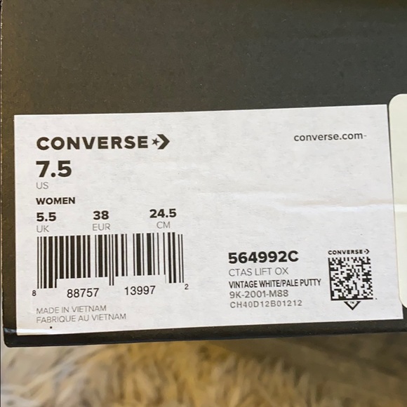 Converse Ctas Lift shoes for women - Picture 7 of 8